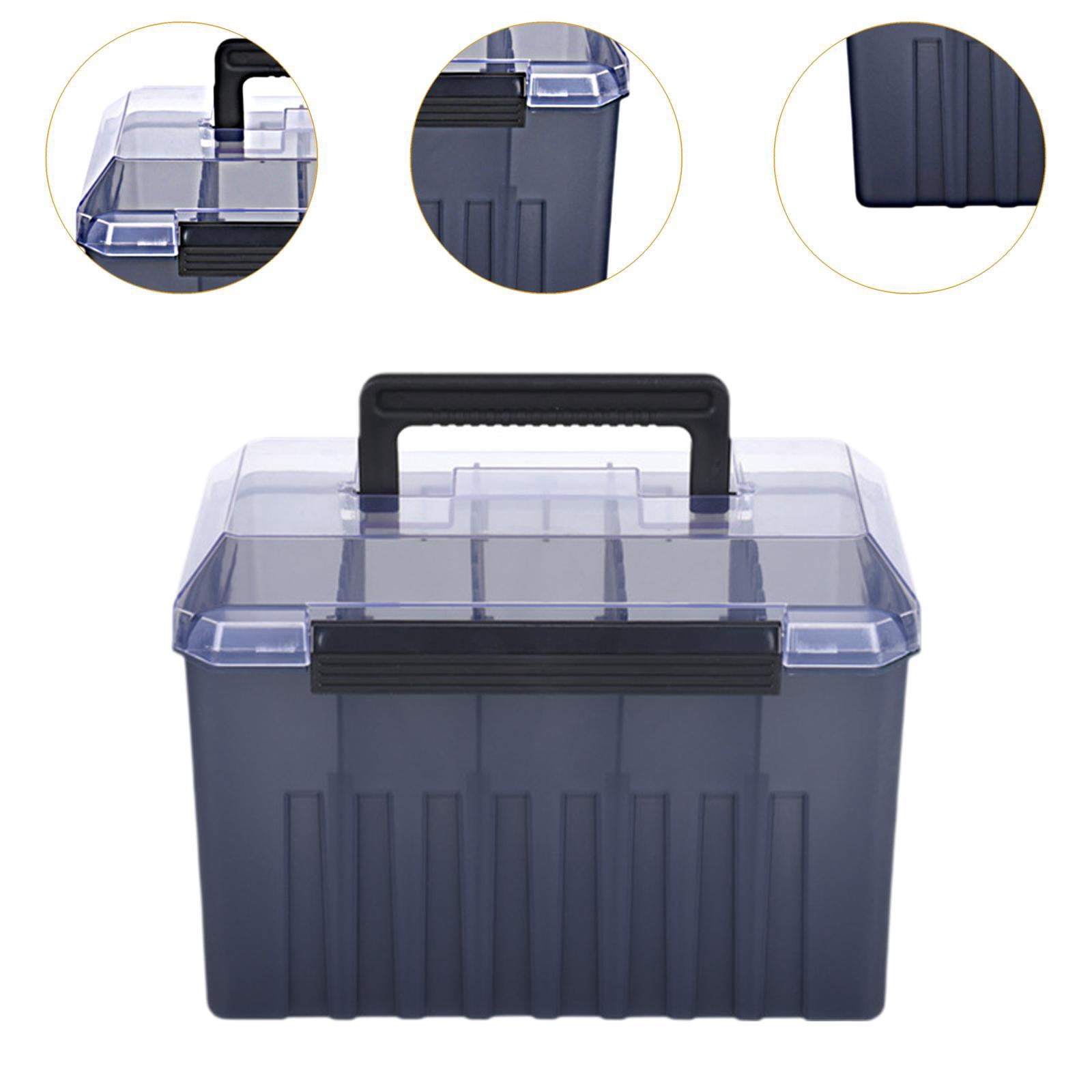 figatia Fishing Tackle Box Lure Box Lightweight Tackle Tray Practical Large Capacity Portable Fishing Accessories Container Organizer C
