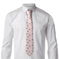 thumbnail image 2 of Naloa Cute Cartoon Panda Print Solid Color Tie Formal Necktie for Men，Suitable for business, daily life, work, 2 of 5