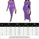 thumbnail image 2 of Vestido de manga larga para mujer, vestido largo ajustado a la moda, vestido nocturno Ygjytge Púrpura T XL para Mujer, 2 of 5