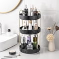 thumbnail image 1 of Organizador de maquillaje Aveniee 360, giratorio, para tocador, color negro, 1 of 6