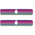 thumbnail image 3 of 2 Pack Faucet Mat Splash Guard for Kitchen Sink,Rainbow Ikat Geometric Print 30x5 Inch Super Absorbent Microfiber Sink Protector Mat, Kitchen Sink Mat Machine Washable Kitchen Sink Accessories, 3 of 7