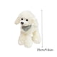 thumbnail image 3 of Juguetes, Peluches, Muñecos de peluche, Animales de peluche, Caniche con bufanda, Lindo muñeco de perro de juguete, Muñeco de perro simulado, Muñeca de tela para niños y niñas, Festival de cumpleaños,, 3 of 6