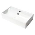 thumbnail image 2 of Pemberly Row White 22" Rectangular Wall Mounted Ceramic Sink with Faucet Hole, 2 of 5