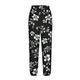 thumbnail image 5 of Roncen Women's Floral Print Jogger Pants - Casual Elastic Waist Trousers with Elastic Cuff & Side Pockets, 5 of 5