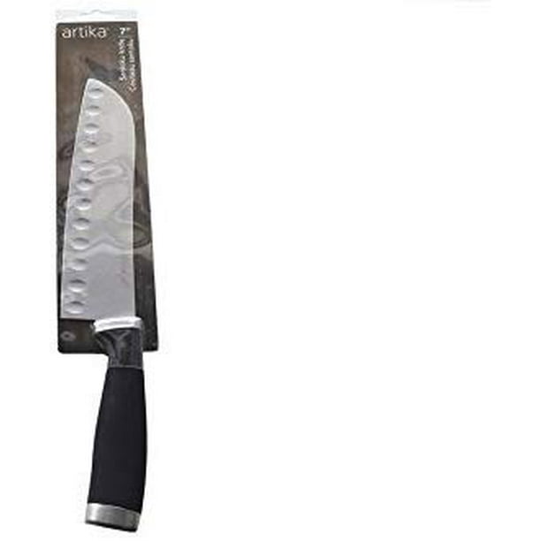 Artika 7" Santoku Knife Straight Edge With Dimpled Granton Blade