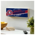 thumbnail image 3 of Montreal Canadiens 5" x 18" Shadow Logo Wood Mantle Sign, 3 of 4