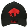 thumbnail image 2 of Men's New Era Black Buffalo Bills Throwback Main 39THIRTY Flex Hat, 2 of 6