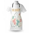 thumbnail image 4 of Saying Apron, Element Pattern with Infant Bodysuit Feeding Bottle and Rattle, Unisex Kitchen Bib with Adjustable Neck for Cooking Gardening, Adult Size, Multicolor, by Ambesonne, 4 of 4