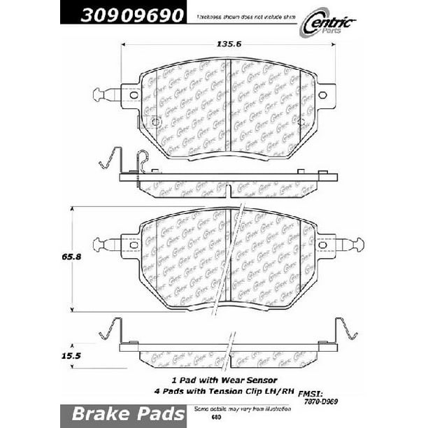 Go Parts Oe Replacement For 2004 2008 Nissan Maxima Front Disc Brake Pad Set For Nissan Maxima Base Se R Walmart Com Walmart Com