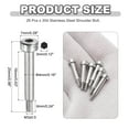thumbnail image 2 of 26 Pcs 304 Stainless Steel Shoulder Bolt 4mm Shoulder Dia 16mm Shoulder Length M3x0.5 Thread Hex Socket Shoulder Bolts for Hydraulic Injection Molding Machinery Industries, 2 of 6