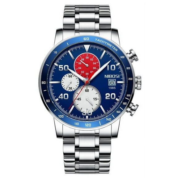 NIBOSI Watch For Men Top Luxury Chronograph Watches Mens Fashion Sports Waterproof Quartz Clock Male Watch Relogio Masculino