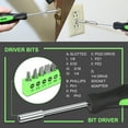 thumbnail image 2 of DNA Motoring 00015 Green 46 PCs Home Tool Set Electonic Repair Precision Screwdriver Voltage Tester Hammer Plier DIY Kit, 2 of 6