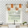 thumbnail image 5 of Burnt Orange Curtain Valance Window Treatment Burnt Orange Brown Gray Graffiti Paint Art Decorative Rod Pocket Short Window Valance for Kitchen Windows Living Room Bathroom 54 x 18 Inch,1 Panel, 5 of 5
