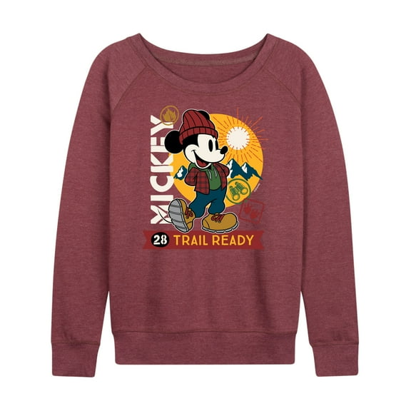 Mickey & Friends - Trail Ready - Women's Lightweight French Terry Long Sleeve Shirt