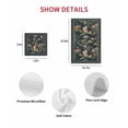 thumbnail image 7 of Black Flowers Kitchen Dish Towels for Drying Dishes Set of 2, Spring Floral Elegant Pastoral Vintage Waffle Weave Microfiber Hand Tea Bathroom Towels Quick Dry & Absorbent Towel 15.7x23.6, 7 of 7