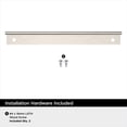 thumbnail image 4 of Amerock Streamline II 6 inch (152mm) Length Satin Nickel Cabinet Finger Edge Pull, 10 Pack, 4 of 4