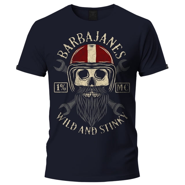Playera Negra Manga Corta Grande Barbajanes LMDD