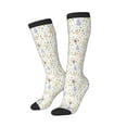 thumbnail image 2 of Balery Flower Rabbit Printed Novelty Socks Men's Women's Crew Socks Sports Socks Knee High Socks Cotton Socks Quirky and Cool Socks, 2 of 9