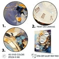 thumbnail image 3 of Designart "Luxurious Blue And Gold Watch" Watches Floater Framed Canvas Prints, 3 of 5