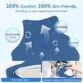 thumbnail image 6 of ULTREMA Ergonomic Cervical Memory Foam Pillow for Neck and Shoulder Pain Relief, Contour Orthopedic Sleeping Pillow for Back, Side, and Stomach Sleepers, Blue, 6 of 8