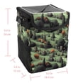 thumbnail image 5 of Halloween Cemetery Foldable Car Trash Can with Lid, Leak-Proof, and Hanging Storage Bag - Car Garbage Can, Car Trash Can, Trash Can for Car, 5 of 6