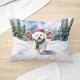 thumbnail image 3 of Hello Winter Bichon Frise Frosty Morning Walk Welcome Snowy Christmas Pillow Cushion Double Sided Bichons Dog Lovers Gifts Idea Throw Pillow - 02018, 3 of 4
