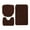 Coffee, variant on Godom Deep Red 3 pieces bathroom rug Non-Slip Set bath mats super soft plush with toilet lid cover
