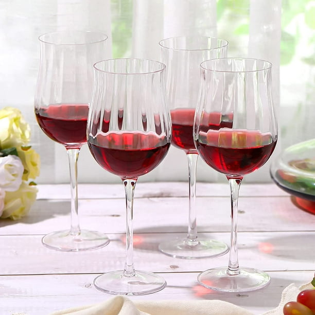 Ensemble de verres à vin en cristal, verre à vin rouge ambre