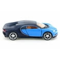 thumbnail image 2 of Bugatti Chiron, Blue/Dark Blue - Welly 43738D - 4.5" Diecast Model Toy Car (Brand New but NO BOX), 2 of 4