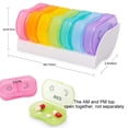 thumbnail image 3 of 7 Day Style Pill Holder Weekly Storage Organizer Portable Travel Pill Box Plastic Container Pill Case, 3 of 8