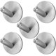 thumbnail image 1 of Ganchos adhesivos, ganchos de toalla resistente gancho de pared compatible con colgar con 304 de acero inoxidable compatible con ducha baño de cocina ideal de oficina Afortunado Sencillez, 1 of 5