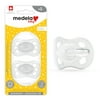 Medela Newborn Pacifier, Orthodontic, Daily Use, 0-2 Month, BPA Free, Clear, 101042388, 2 Pack