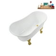 thumbnail image 2 of 51'' Streamline N373GLD-IN-GLD Soaking Clawfoot Tub and Tray with Internal Drain, 2 of 9