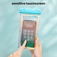 thumbnail image 3 of Soumake Waterproof Phone Pouch With Lanyard Touchscreen Clear Leakproof Pvc Universal Beach Kayaking Swimming Floating Cell Phone Dry Bag Case Protector, 3 of 8
