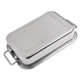 thumbnail image 4 of Stainless Steel Deep Roasting Tray Oven Pan Grill Rack Baking Roaster Tin Tray, 4 of 11