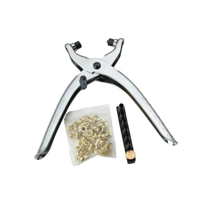 Wweixi Carbon Steel Long-lasting Eyelet Pliers - Rust-resistant And Multipurpose Hole Punch Rivet Pliers 1Set