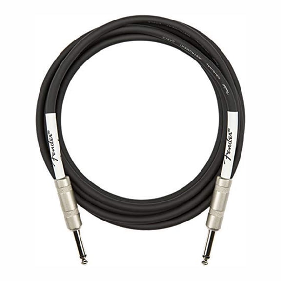 Fender 10-Foot Original Instrument Cable, Straight-Straight, Black - 1 Pack