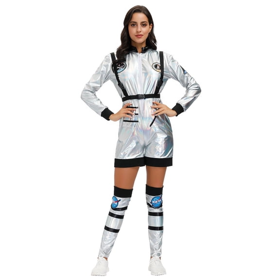 BRICH Women's Astronaut Jumpsuits Space Suit White XL