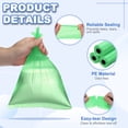 thumbnail image 3 of Uxcell 300 Counts/20 Rolls Mini Trash Bag, 0.5 Gallon Plastic Garbage Bags Unscented Wastebasket Liner for Bathroom Office Bedroom Kitchen Small Desktop Garbage Can, Green, 3 of 7