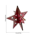 thumbnail image 3 of Cififendec 4th of July Star Tabletop Decor, 4.72"×4.25", Patriotic Red White Blue Hollow-Out Ornament for Dining Table Centerpieces Displays(Red), 3 of 5