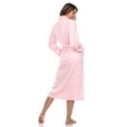 thumbnail image 4 of White Mark 097-01-L-XL Women Cozy Lounge Robe, White - Large & Extra Large, 4 of 12