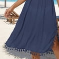 thumbnail image 4 of Women Swimsuit Cover up Sheer Deep V Neck Beach Tunic Dresses Summer Beachwear Vacation Swimwear Coverups, 4 of 8