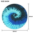 thumbnail image 6 of Colorful Tie Dye Pattern Round Tablecloth 60"x60",Wrinkle Wipeable Table Cloth for Kitchen Dining Room Picnic Patio Party, 6 of 6