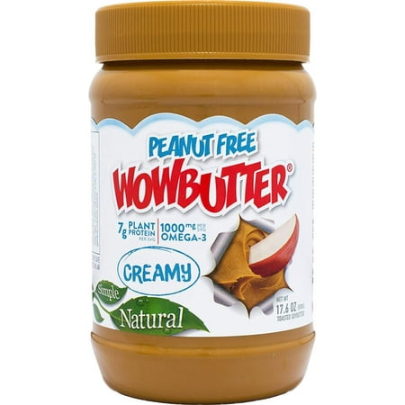 - Natural Peanut Free Creamy 1.1lb Jar, The only peanut free spread with a taste & texture just like peanut butter but with even better nutrition. By WOWBUTTER