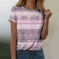 thumbnail image 1 of Drppepioner T-Shirt Décontracté à Manches Courtes Imprimé pour Femmes, Col Rond, Tenue d'Été, Design Tendance et Confortable, 1 of 4