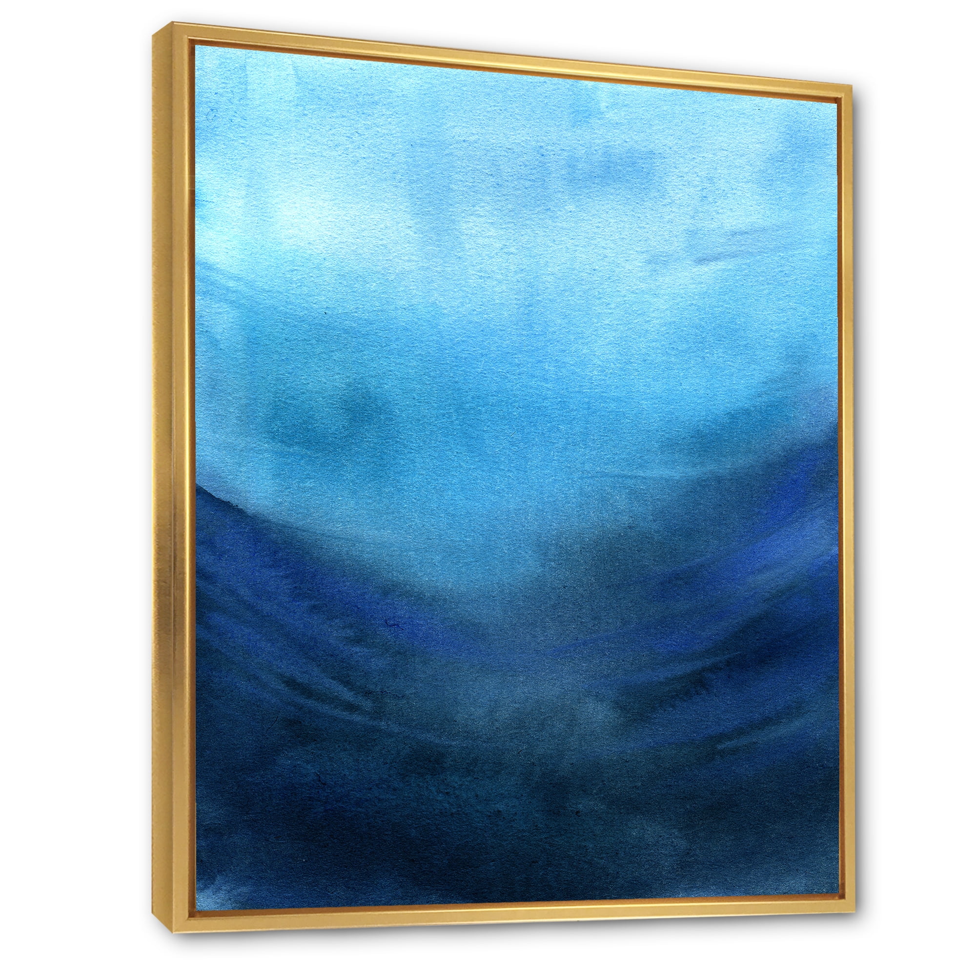 Designart 'Aquatic Underwater Compostion' Nautical & Coastal Framed Canvas Wall Art Print