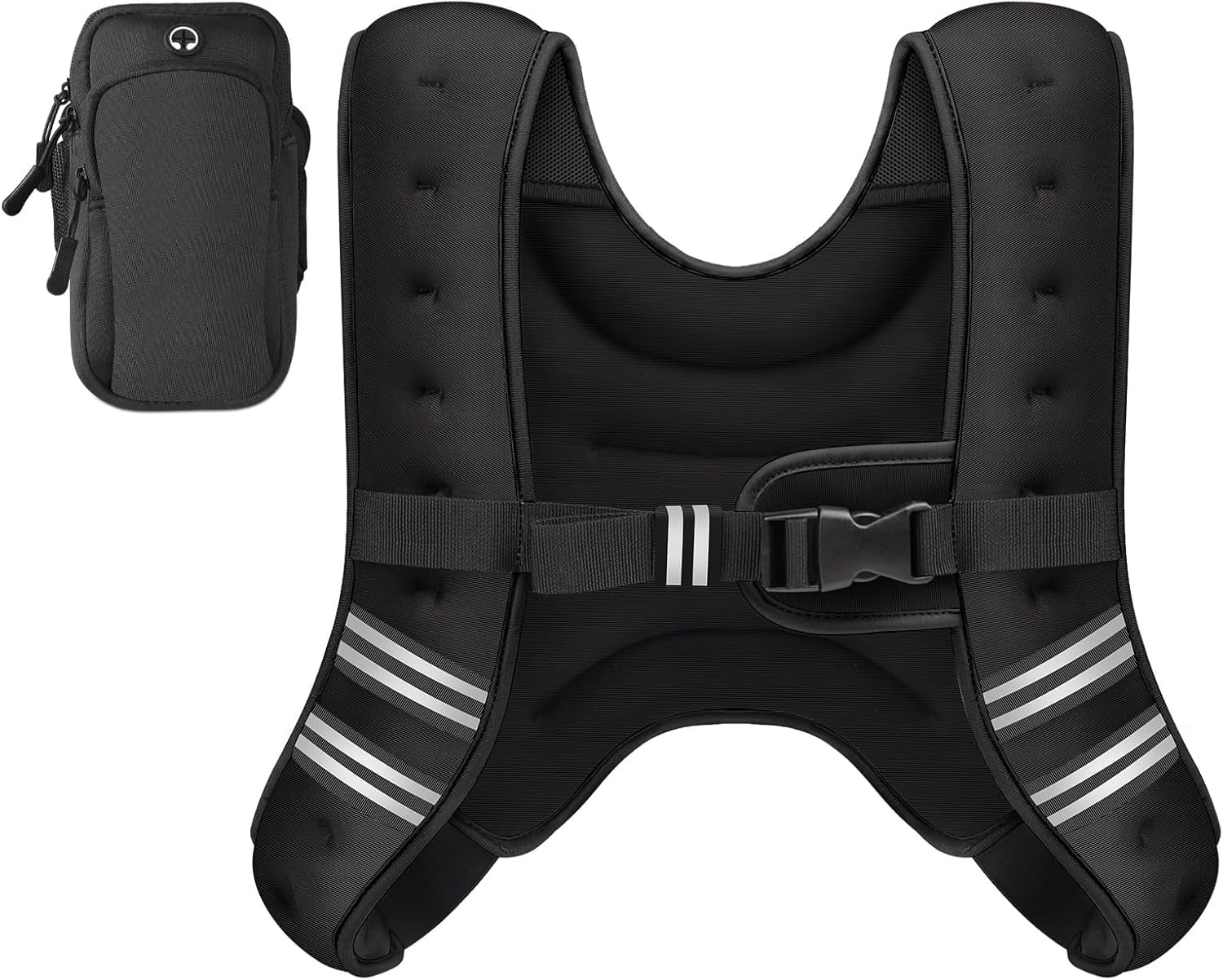 Weighted Vest for Women Men, 8lb/12lb/16lb/20lb/25lb/30lb Weighted Vest Woman Adjustable Weights for Walking, Strength Training, Running, Muscle Building