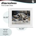 thumbnail image 4 of Stupell Industries Rustic Lodge Blue Fox Resting Among Leaves White Framed Print Under Glass, 16 x 13, by Franklyn Gregory, 4 of 8