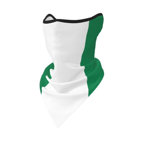 Flag Of Nigeria Bandanas Headband Quick Dry Protection Windproof Multifunctional Print Balaclava