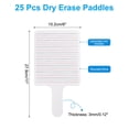 thumbnail image 2 of Uxcell 11x6in Dry Erase Paddles, 25Pcs Handheld Square Lined Dry Erase Boards, 2 of 7